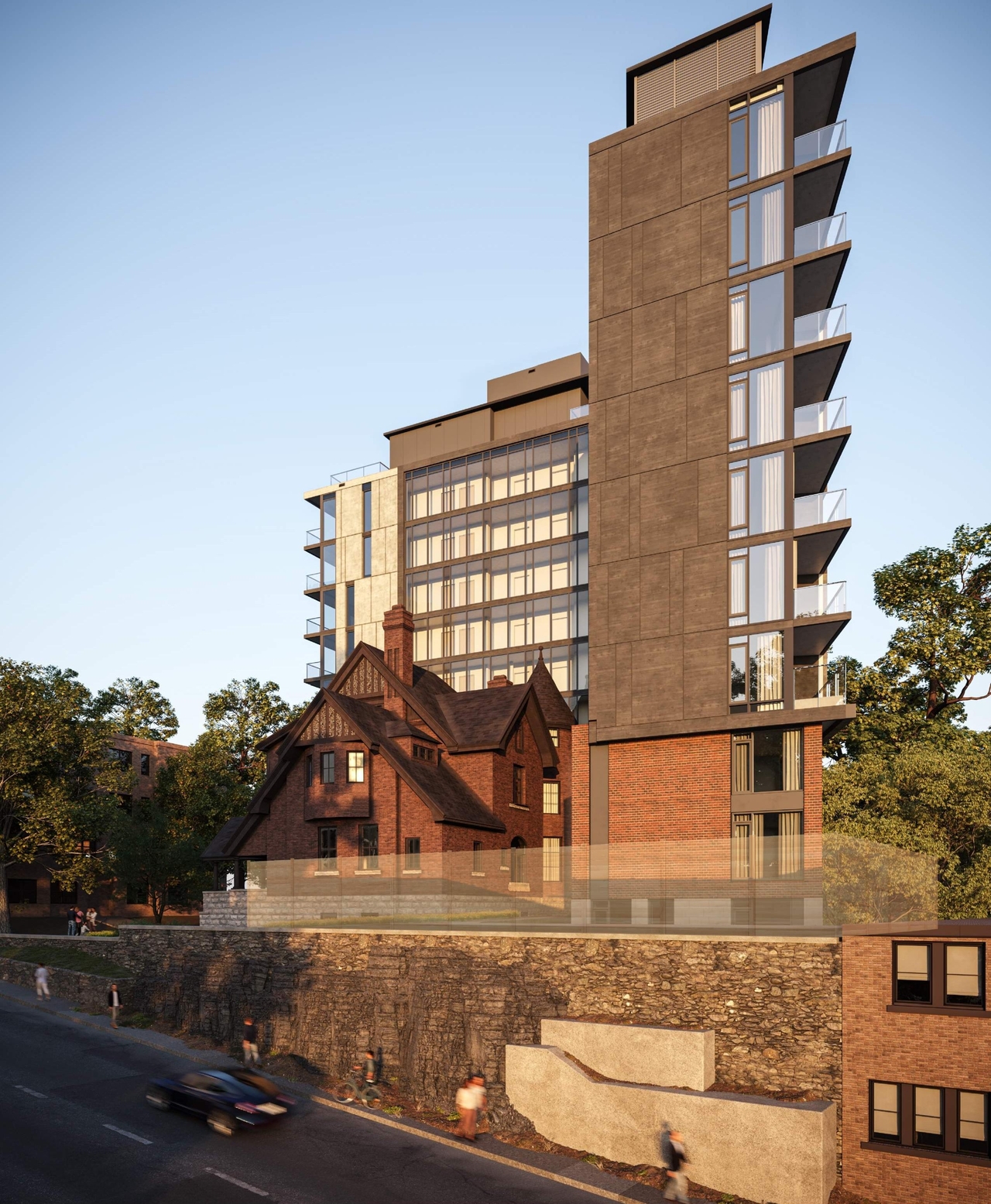 Rendering of building from page 2 of the file '2021-01-07 - 3rd Sub- Renderings 2- D07-12-19-0207'