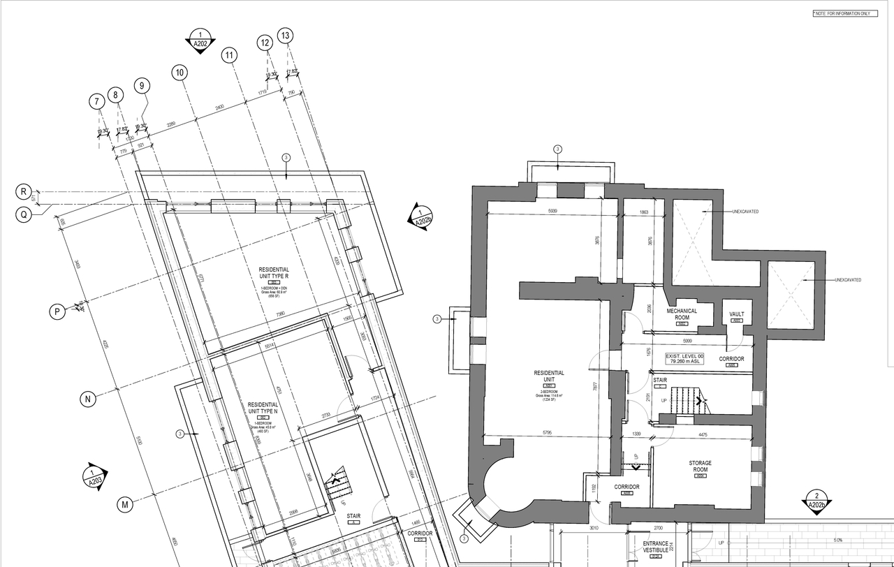 Construction site plan for project from page 1 of the file '2020-09-04 - 2nd Sub. - Floor Plans and Elevations - D07-12-19-0207'