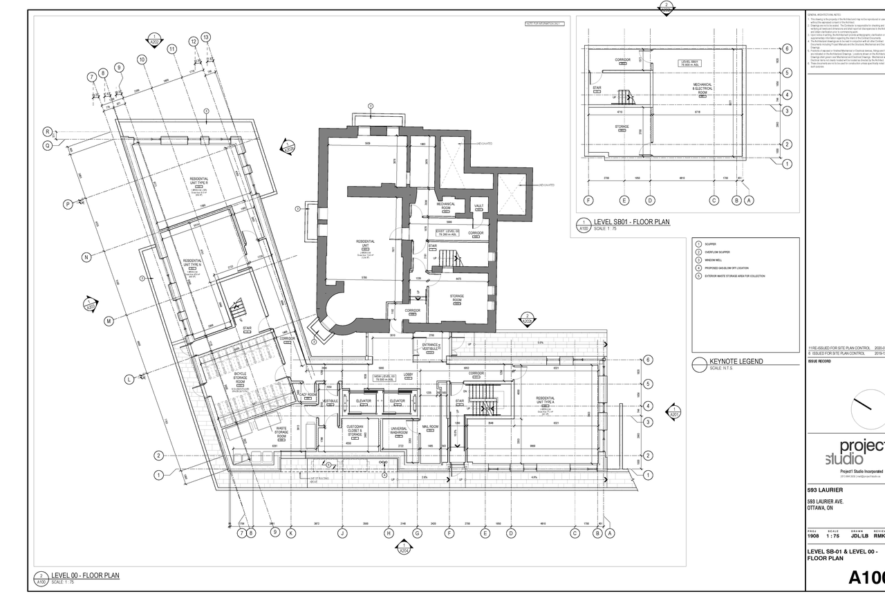 Floor plan for project from page 1 of the file '2020-09-04 - 2nd Sub. - Floor Plans and Elevations - D07-12-19-0207'
