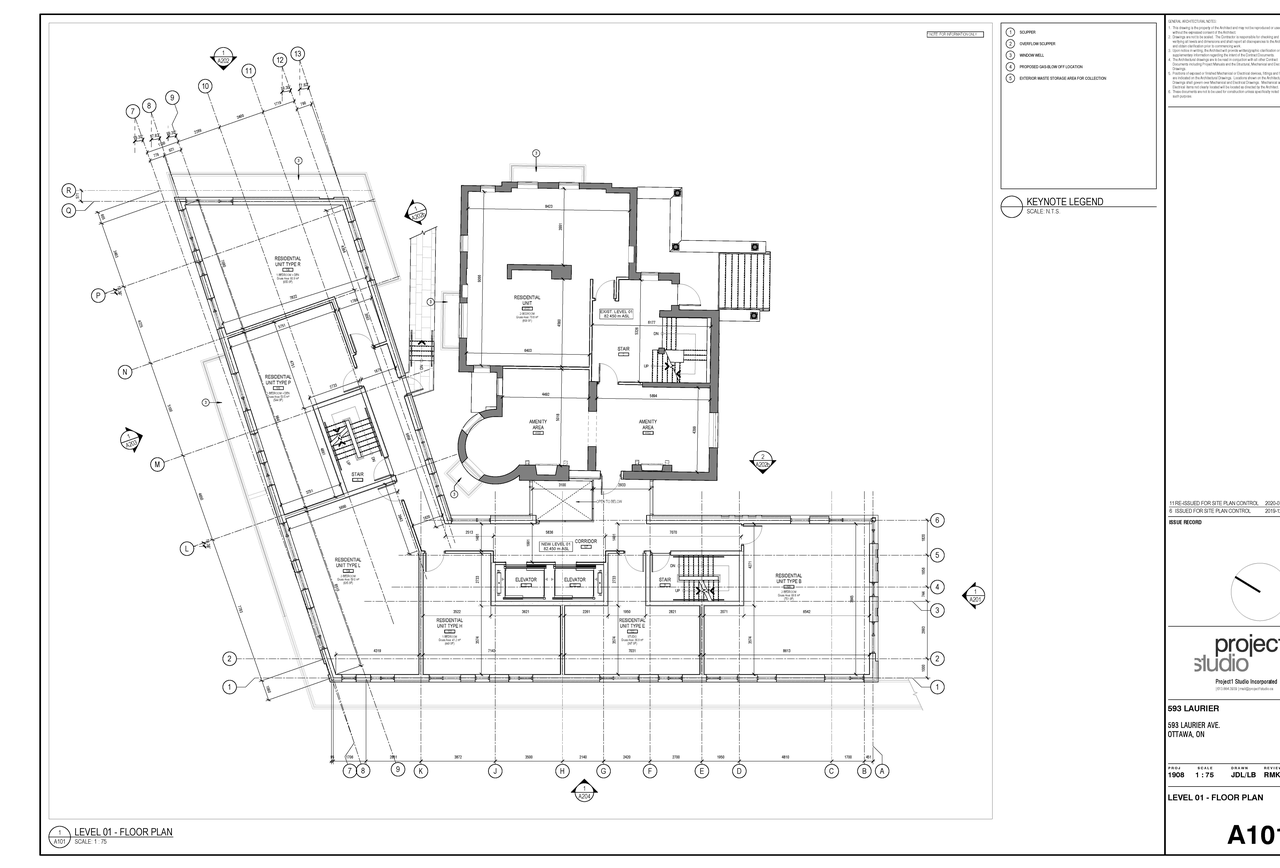 Floor plan for project from page 2 of the file '2020-09-04 - 2nd Sub. - Floor Plans and Elevations - D07-12-19-0207'