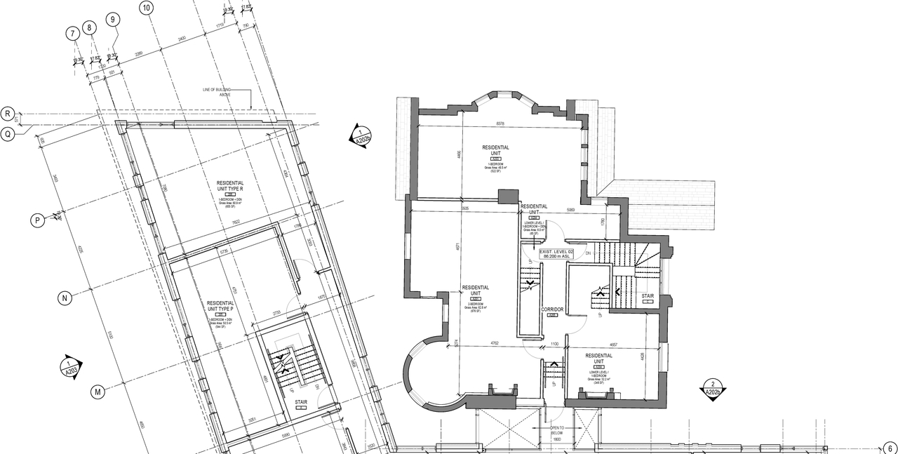 Construction site plan for project from page 3 of the file '2020-09-04 - 2nd Sub. - Floor Plans and Elevations - D07-12-19-0207'