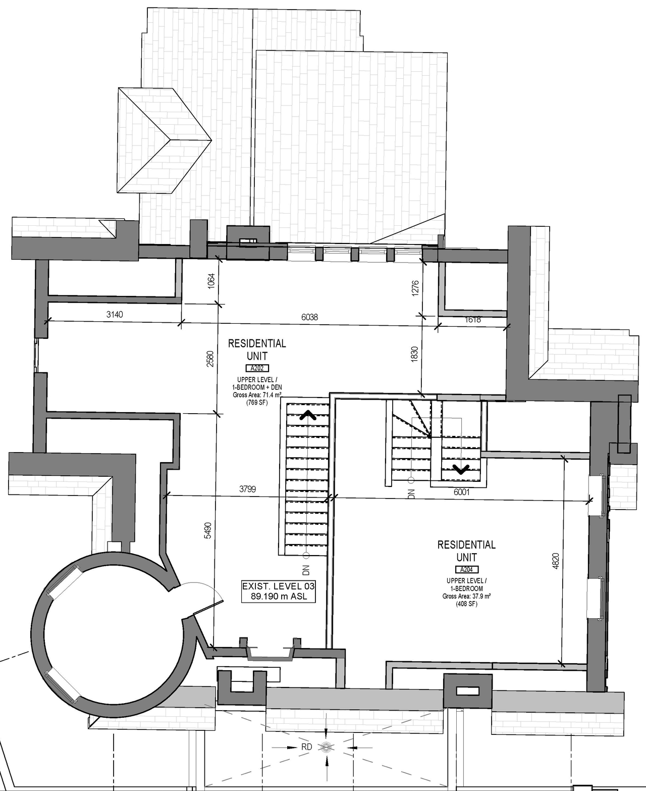 Floor plan for project from page 4 of the file '2020-09-04 - 2nd Sub. - Floor Plans and Elevations - D07-12-19-0207'