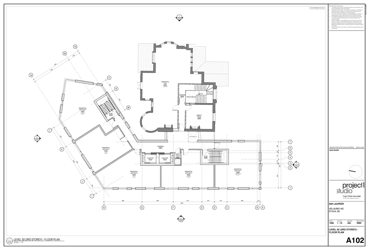 Floor plan for project from page 4 of the file '2020-01-15 - Floor Plans and Elevations - D07-12-19-0207'