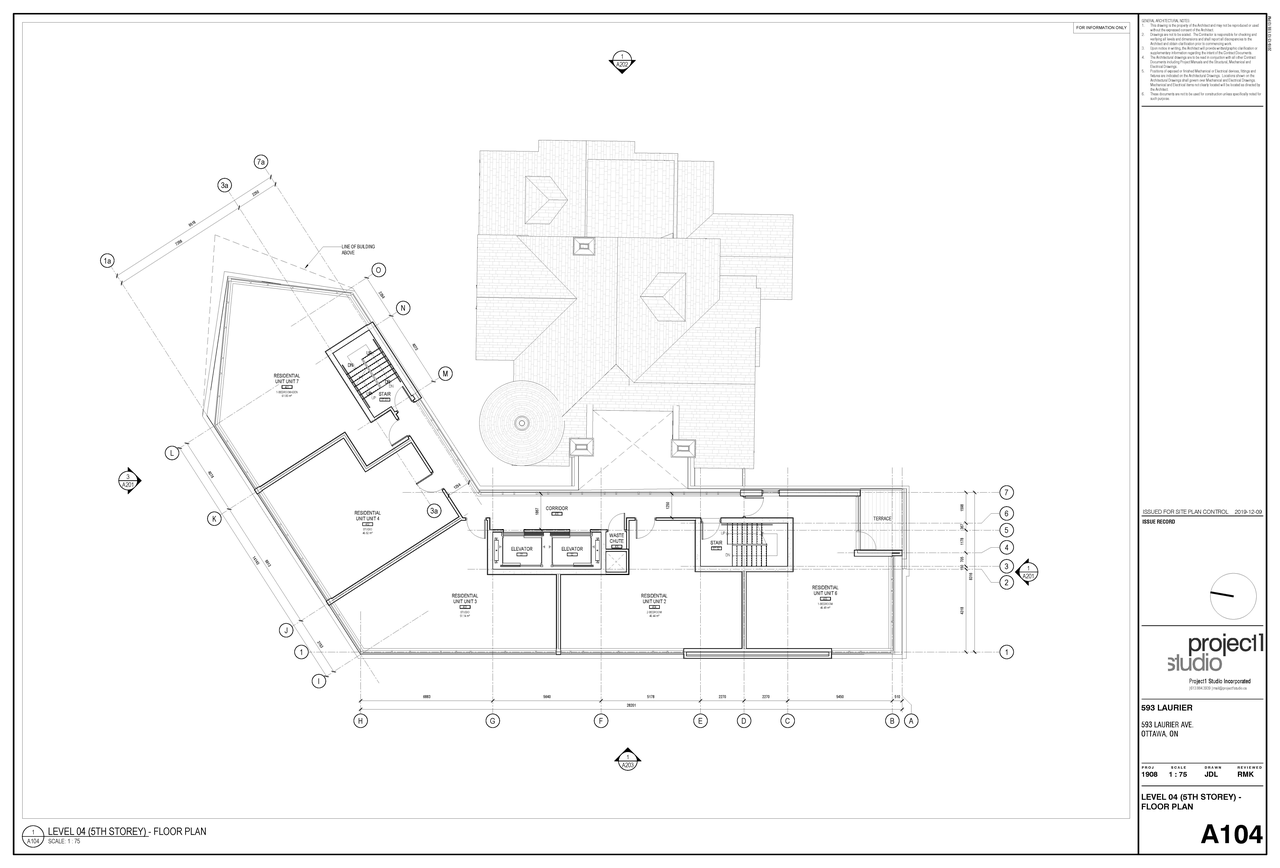 Floor plan for project from page 6 of the file '2020-01-15 - Floor Plans and Elevations - D07-12-19-0207'