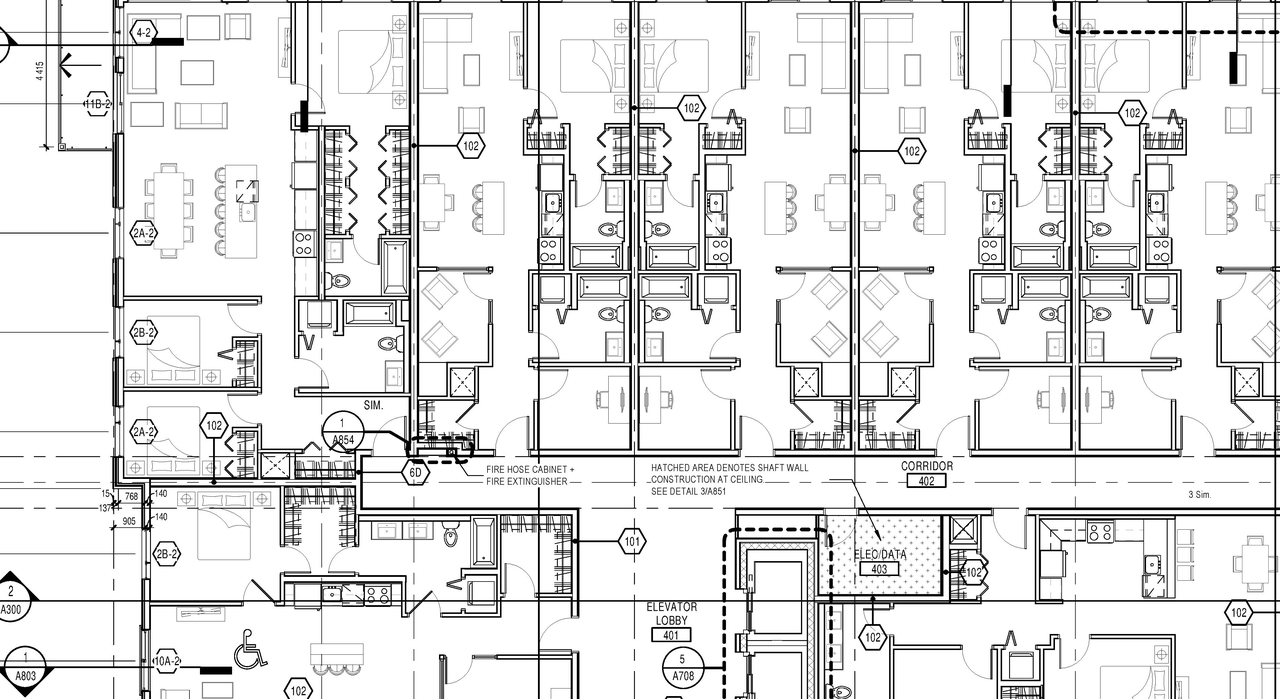 Construction site plan for project from page 11 of the file '2022-03-02 - Floor Plans Drawings - D07-12-19-0212'