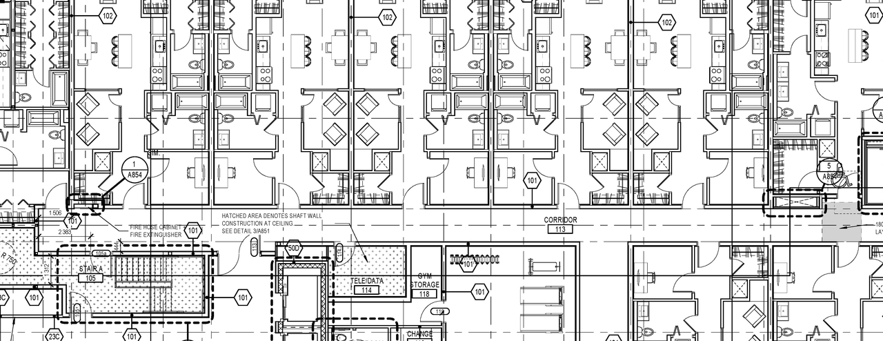 Image from page 1 of the file '2021-10-12 - Ground Floor Plan Building A - D07-12-19-0212'