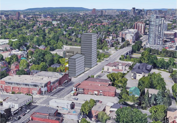 Rendering of building from page 9 of the file '2020-01-22 - Formal UDRP Submission - D07-12-19-0215'