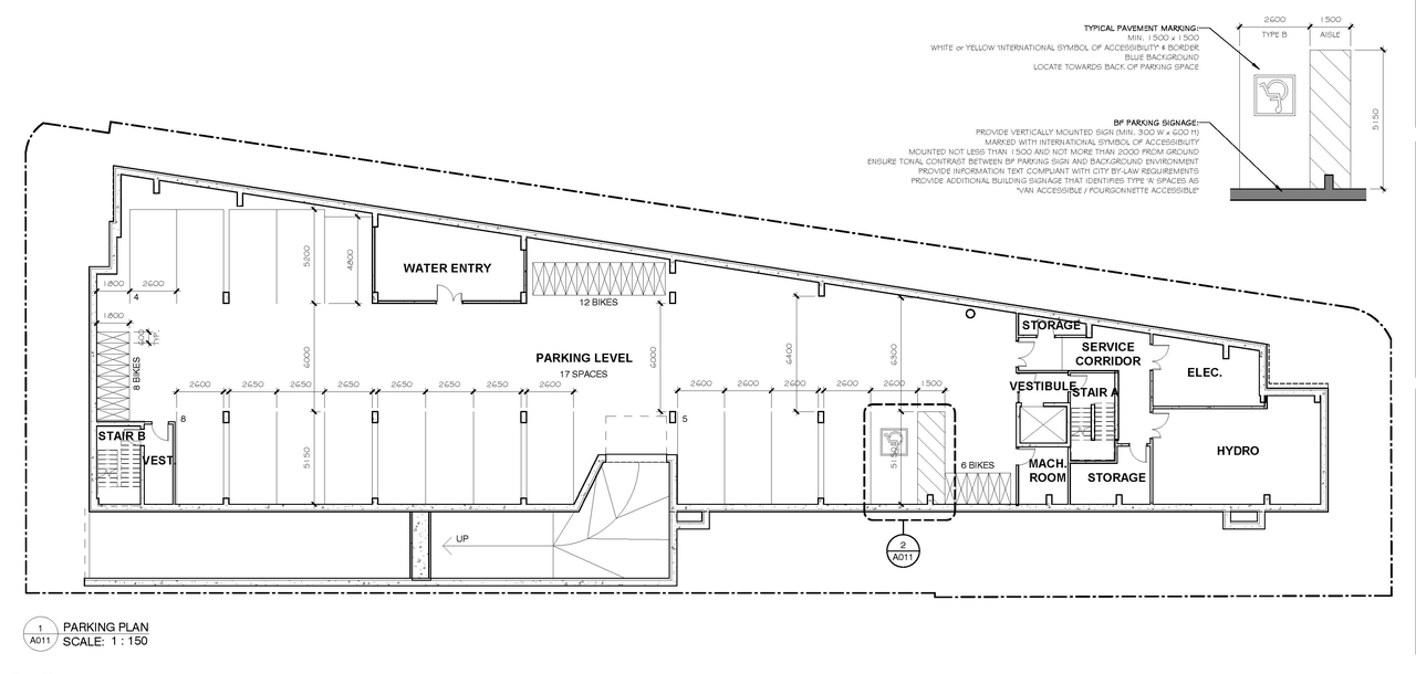Floor plan for project from page 2 of the file '2021-01-28 - Approved Site Plan, Floor Plans and Elevations - D07-12-19-0215'