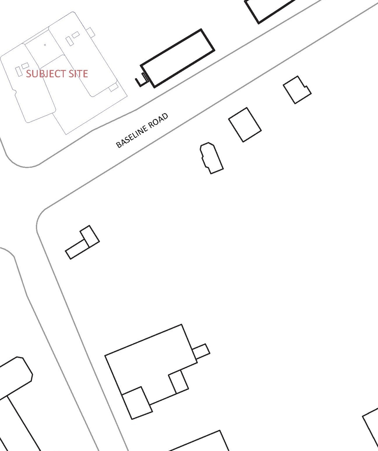 Construction site plan for project from page 102 of the file '1357 Baseline, Formal UDRP Sub'