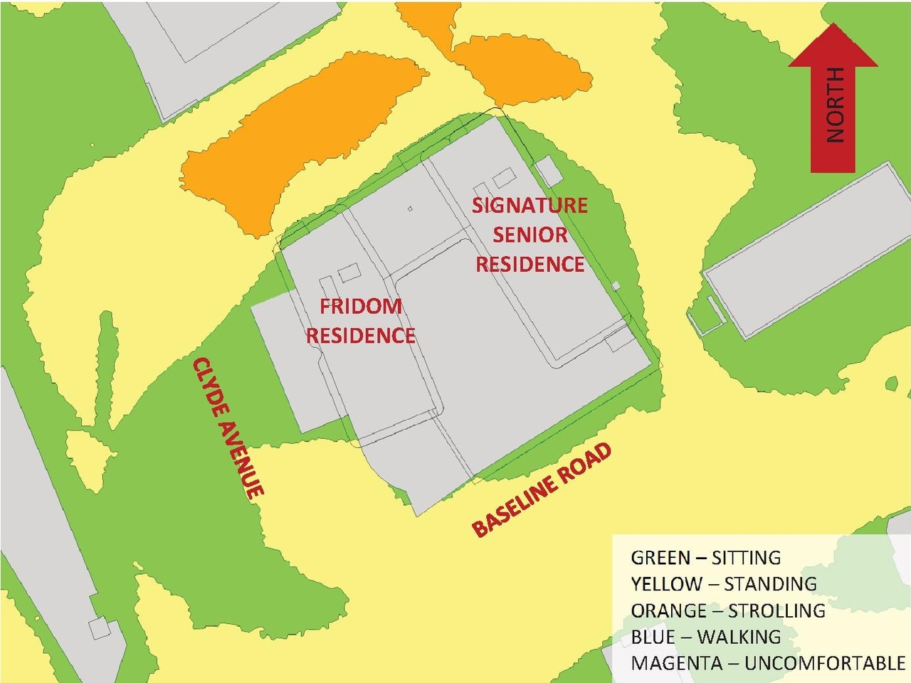 Construction site plan for project from page 103 of the file '1357 Baseline, Formal UDRP Sub'
