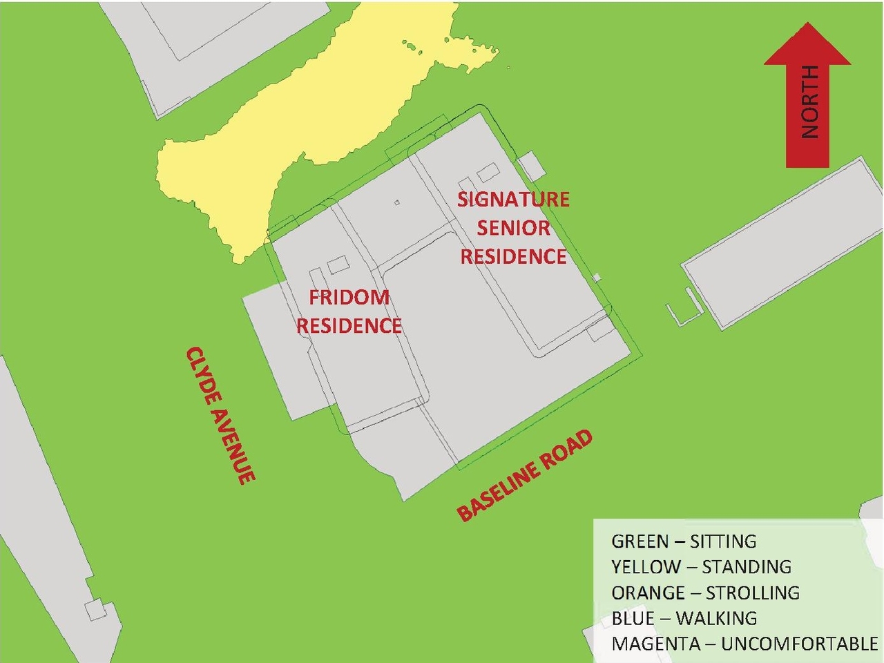 Construction site plan for project from page 104 of the file '1357 Baseline, Formal UDRP Sub'
