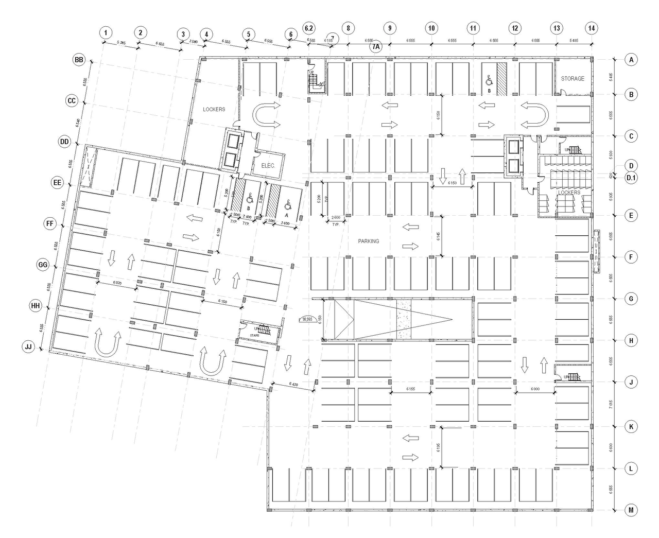 Floor plan for project from page 28 of the file '1357 Baseline, Formal UDRP Sub'