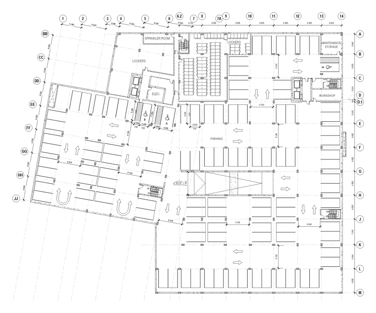 Floor plan for project from page 29 of the file '1357 Baseline, Formal UDRP Sub'