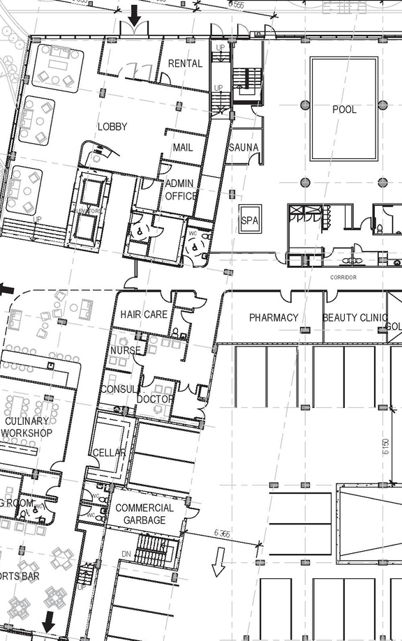 Floor plan for project from page 31 of the file '1357 Baseline, Formal UDRP Sub'