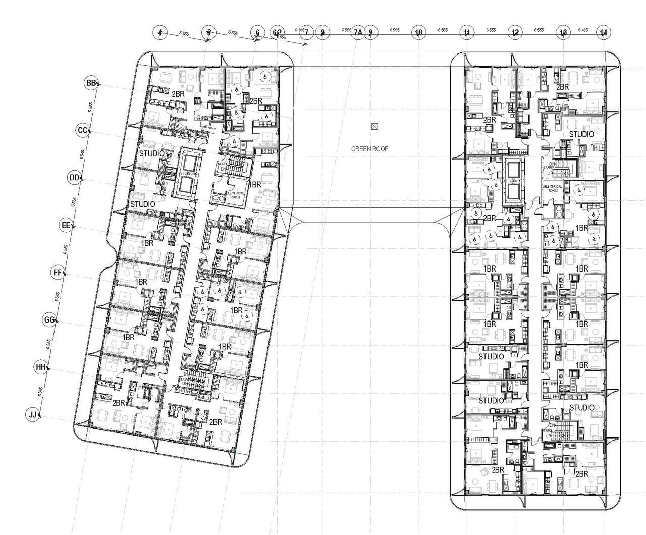 Floor plan for project from page 36 of the file '1357 Baseline, Formal UDRP Sub'
