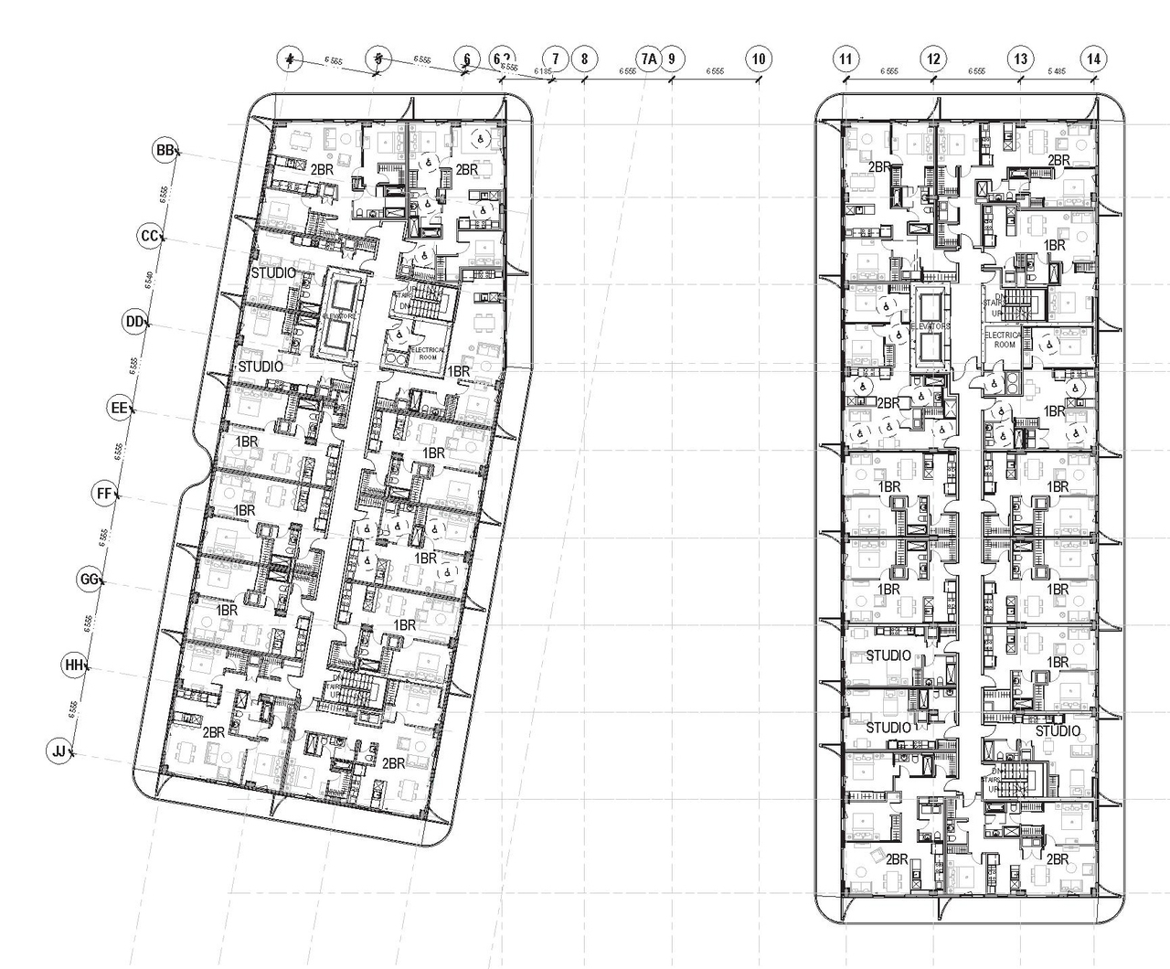 Floor plan for project from page 37 of the file '1357 Baseline, Formal UDRP Sub'