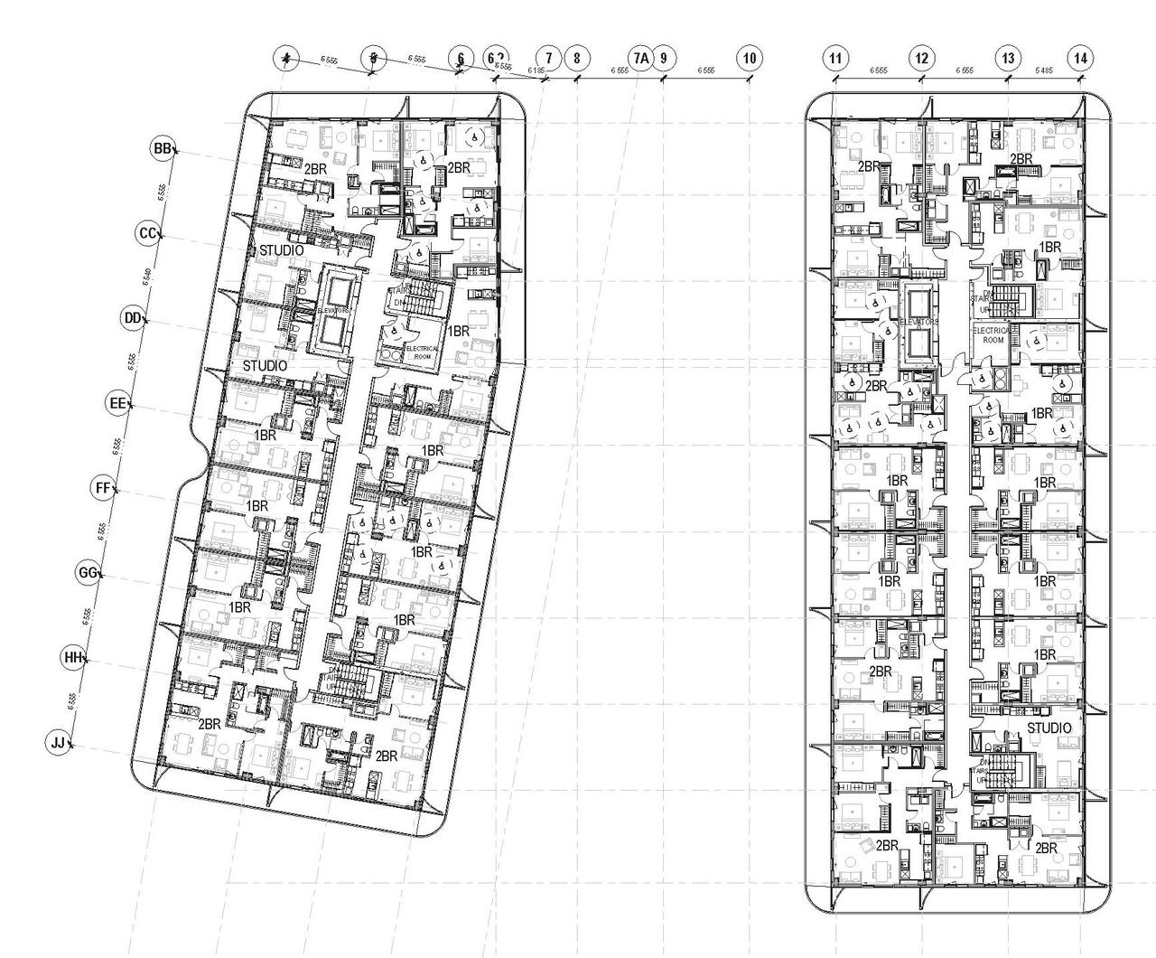 Floor plan for project from page 38 of the file '1357 Baseline, Formal UDRP Sub'