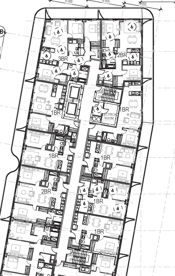 Floor plan for project from page 39 of the file '1357 Baseline, Formal UDRP Sub'