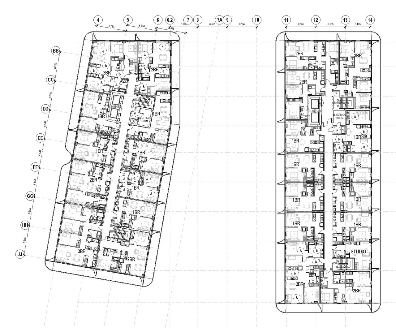 Floor plan for project from page 39 of the file '1357 Baseline, Formal UDRP Sub'