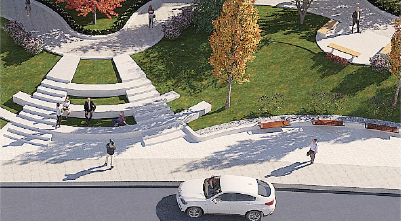 Construction site plan for project from page 70 of the file '1357 Baseline, Formal UDRP Sub'