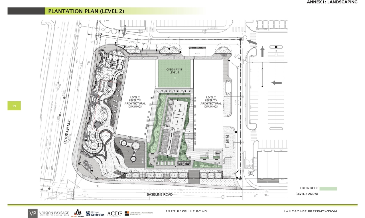 Construction site plan for project from page 82 of the file '1357 Baseline, Formal UDRP Sub'