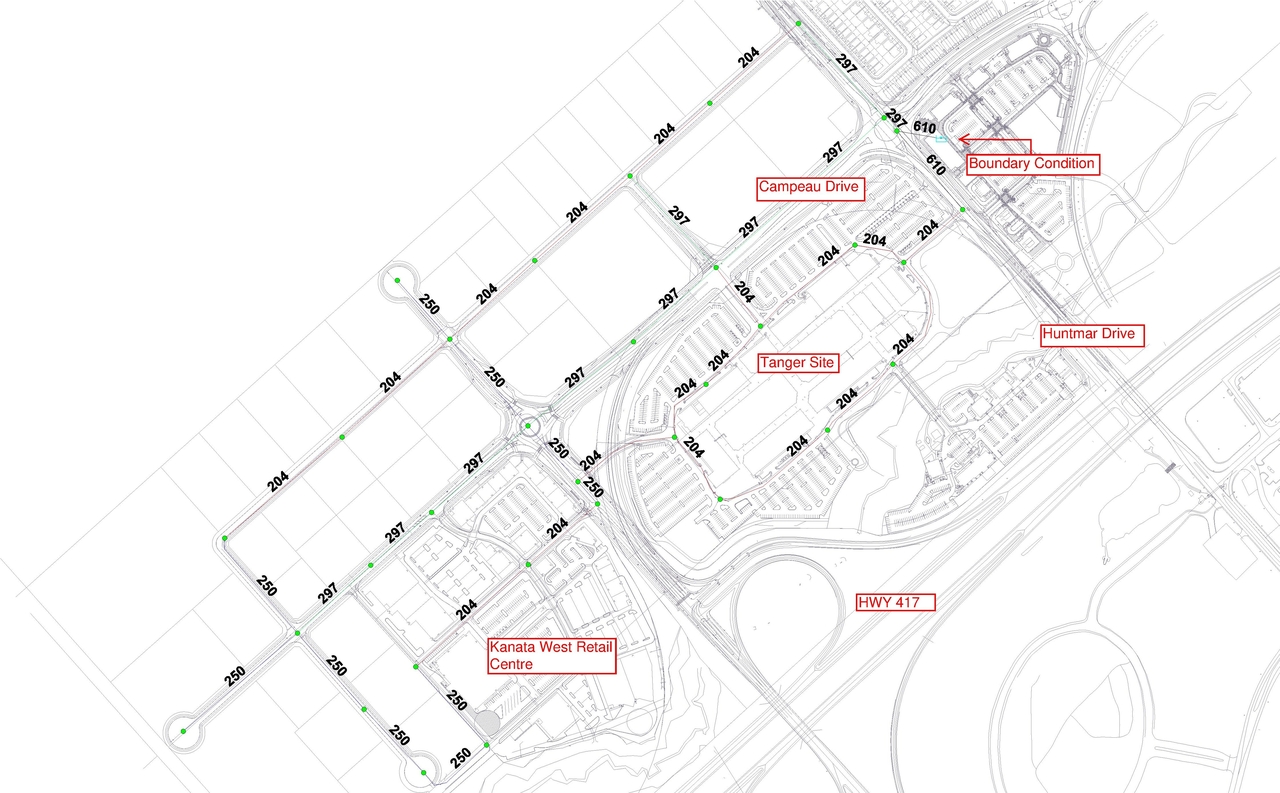 Construction site plan for project from page 23 of the file 'Jan 2021 Civil Design brief'
