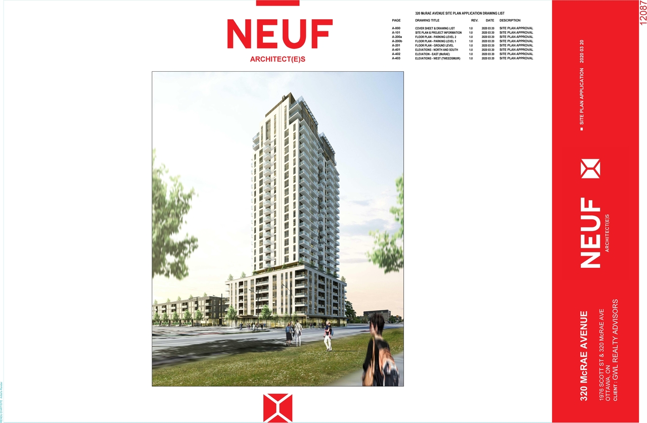 Rendering of building from page 17 of the file '2020-04-03 - Design Brief - D07-12-20-0035'