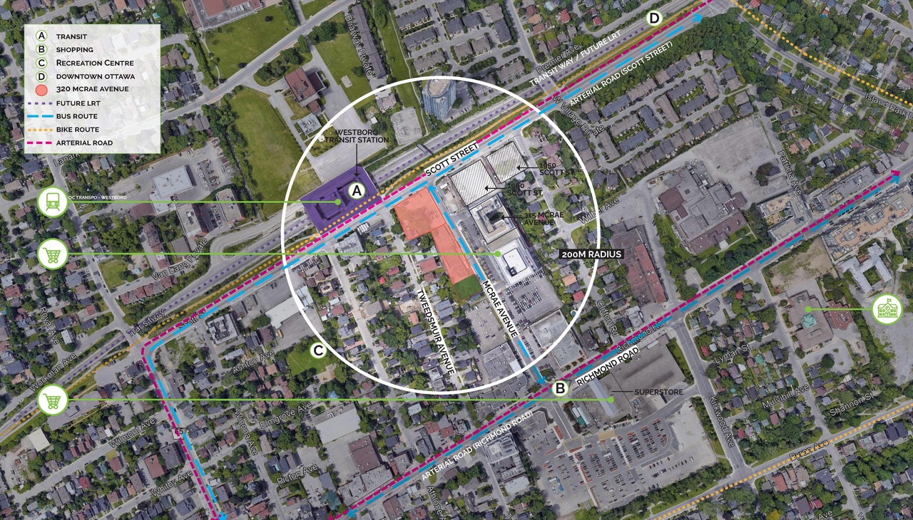 Construction site plan for project from page 6 of the file '2020-04-03 - Design Brief - D07-12-20-0035'