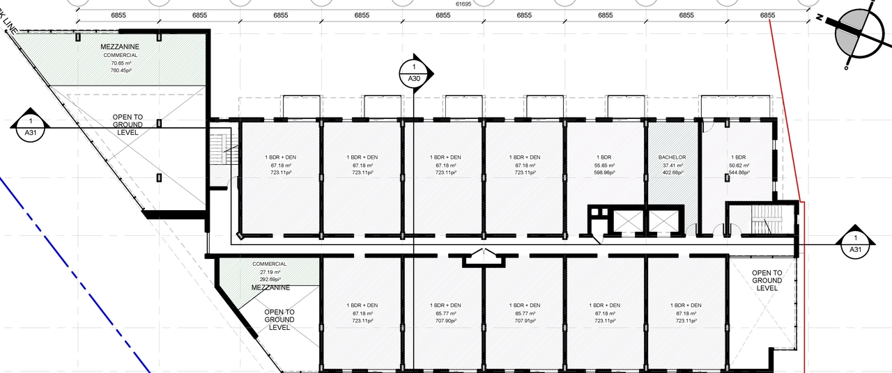 Construction site plan for project from page 13 of the file '2021-06-23 - Floor Plans and Elevations (2021-05-21)- D07-12-20-0041'