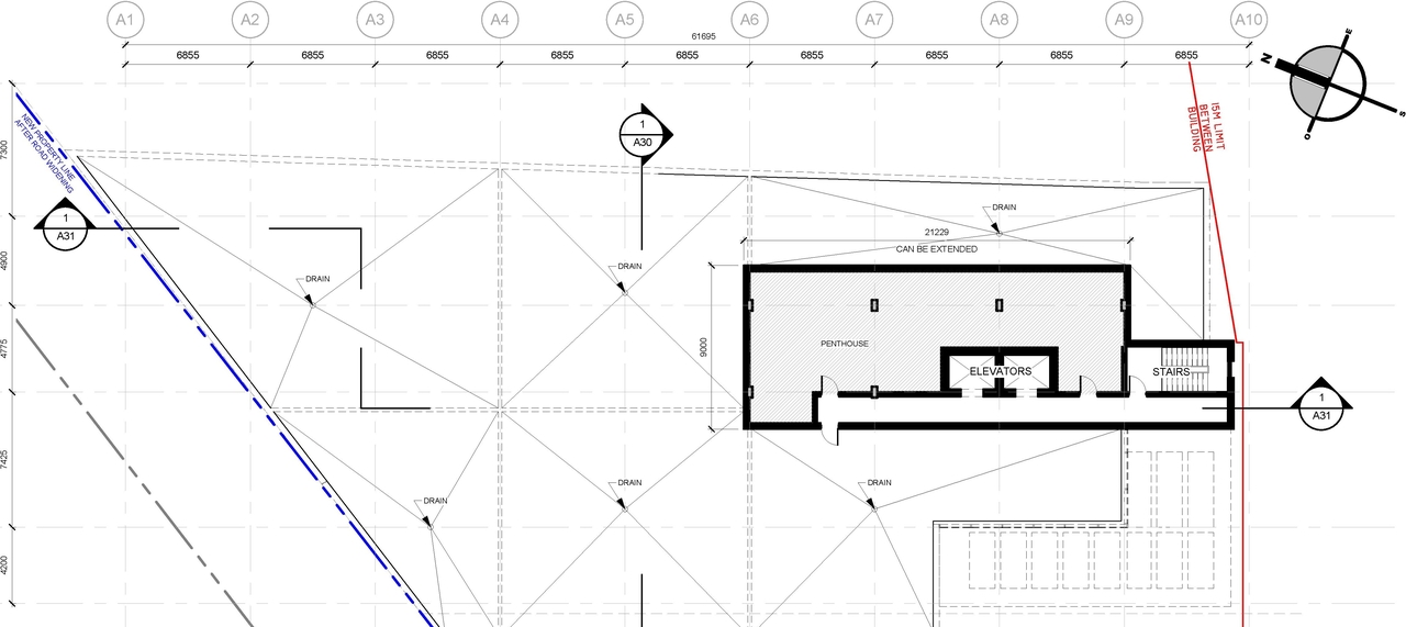 Construction site plan for project from page 17 of the file '2022-01-25 - Site & Floor Plans - D07-12-20-0041'