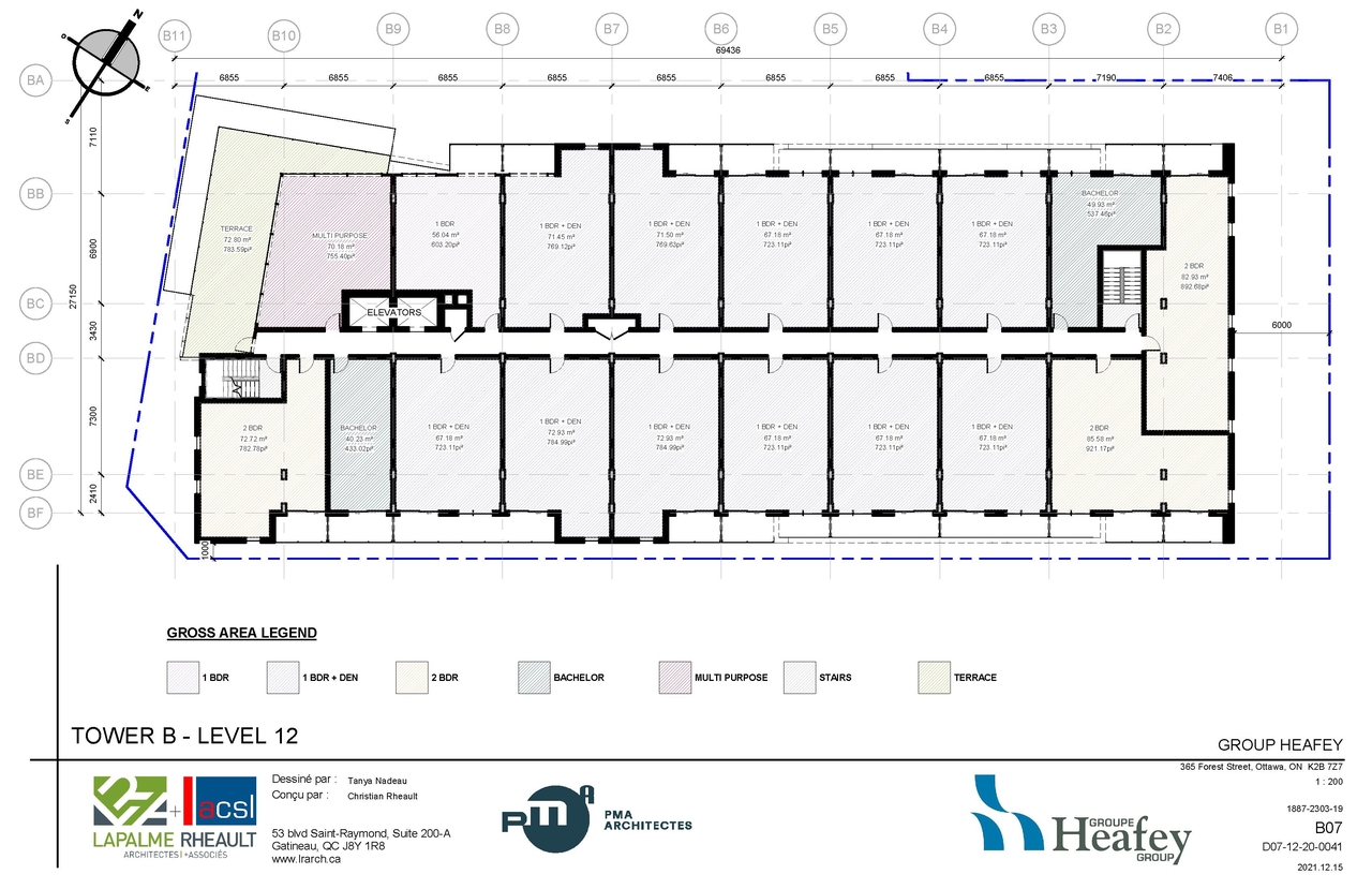 Construction site plan for project from page 32 of the file '2022-01-25 - Site & Floor Plans - D07-12-20-0041'