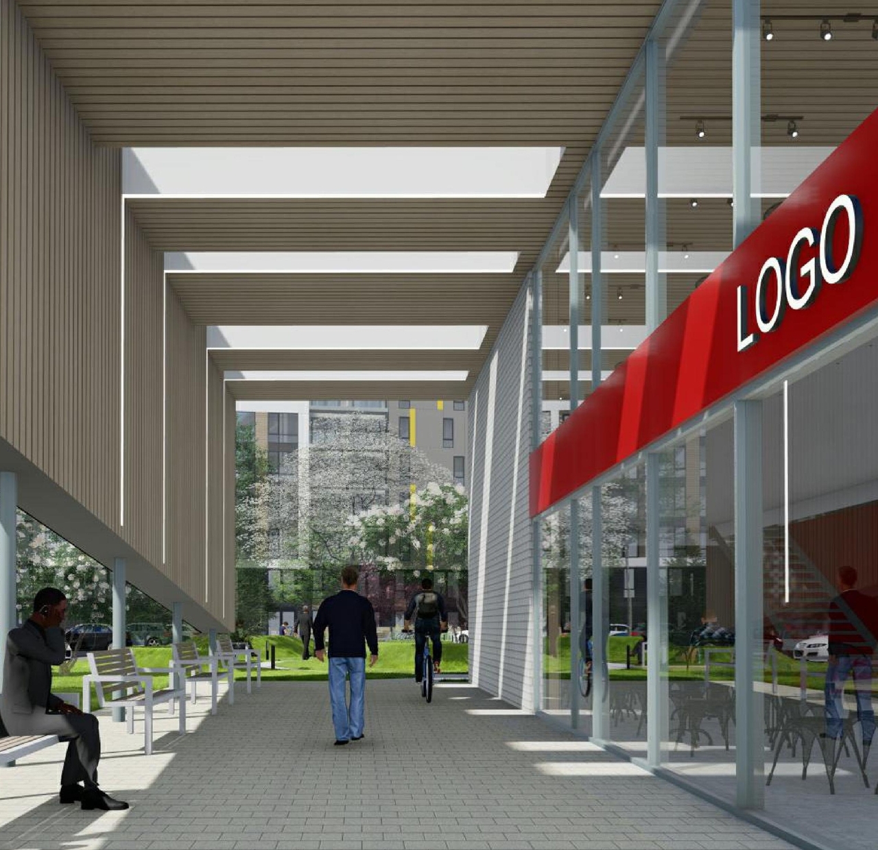 Rendering of building from page 61 of the file '2022-01-25 - Site & Floor Plans - D07-12-20-0041'