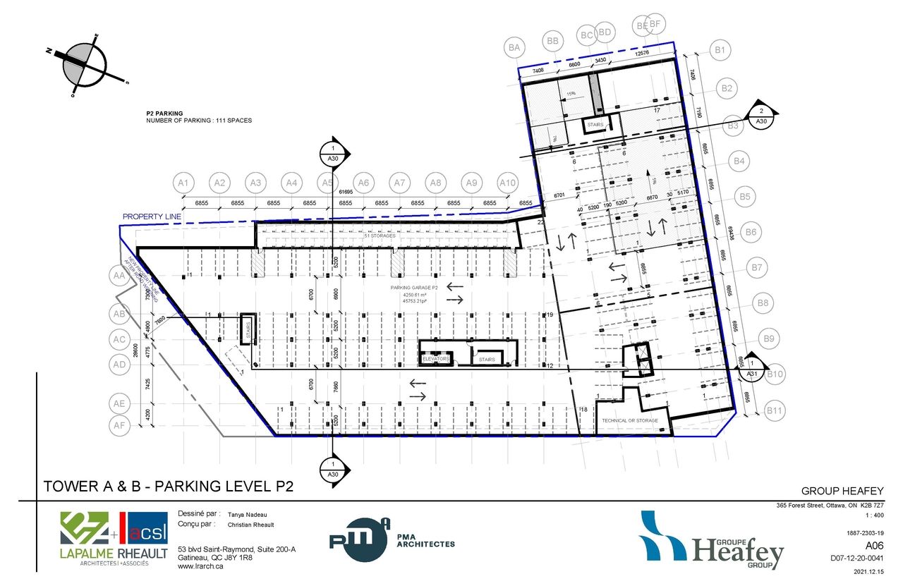 Construction site plan for project from page 7 of the file '2022-01-25 - Site & Floor Plans - D07-12-20-0041'