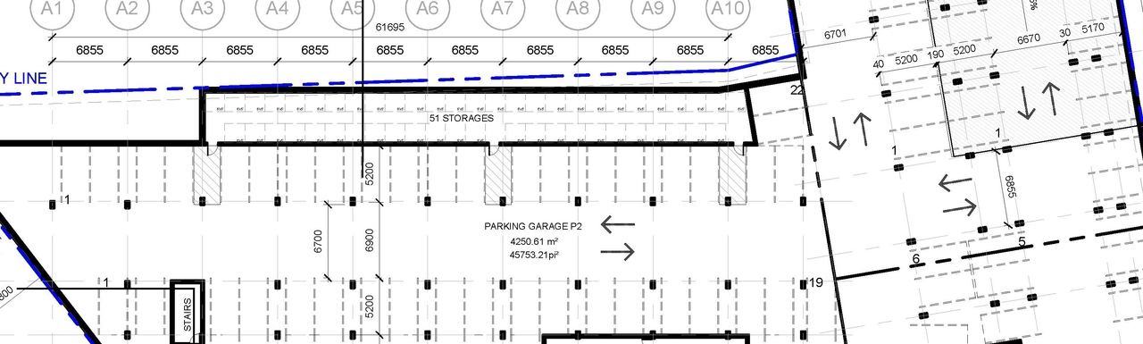 Construction site plan for project from page 7 of the file '2022-01-25 - Site & Floor Plans - D07-12-20-0041'