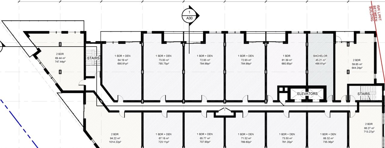 Construction site plan for project from page 22 of the file '2021-06-23 - Floor Plans and Elevations (2021-05-28) - D07-12-20-0041'
