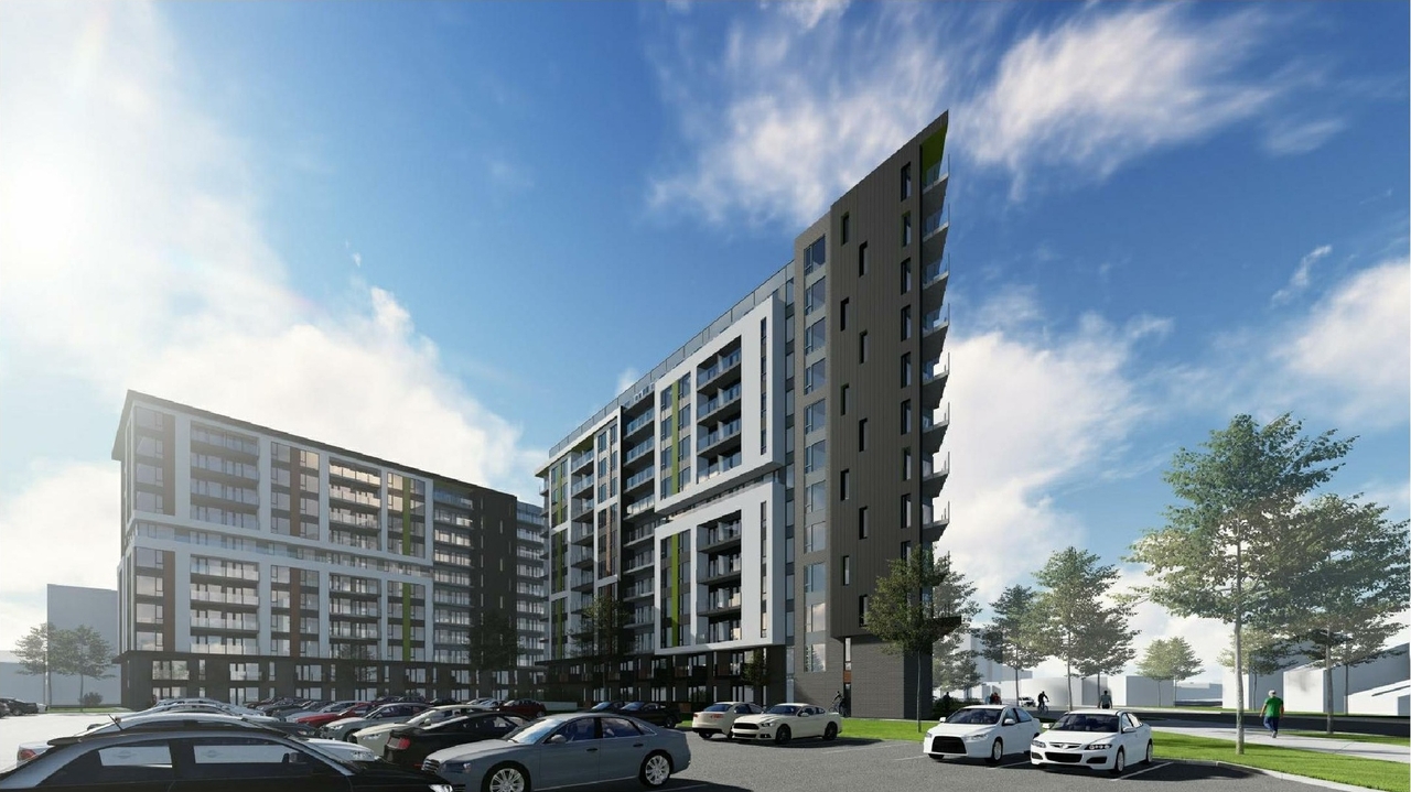 Rendering of building from page 7 of the file '2021-06-23 - Floor Plans and Elevations (2021-05-28) - D07-12-20-0041'