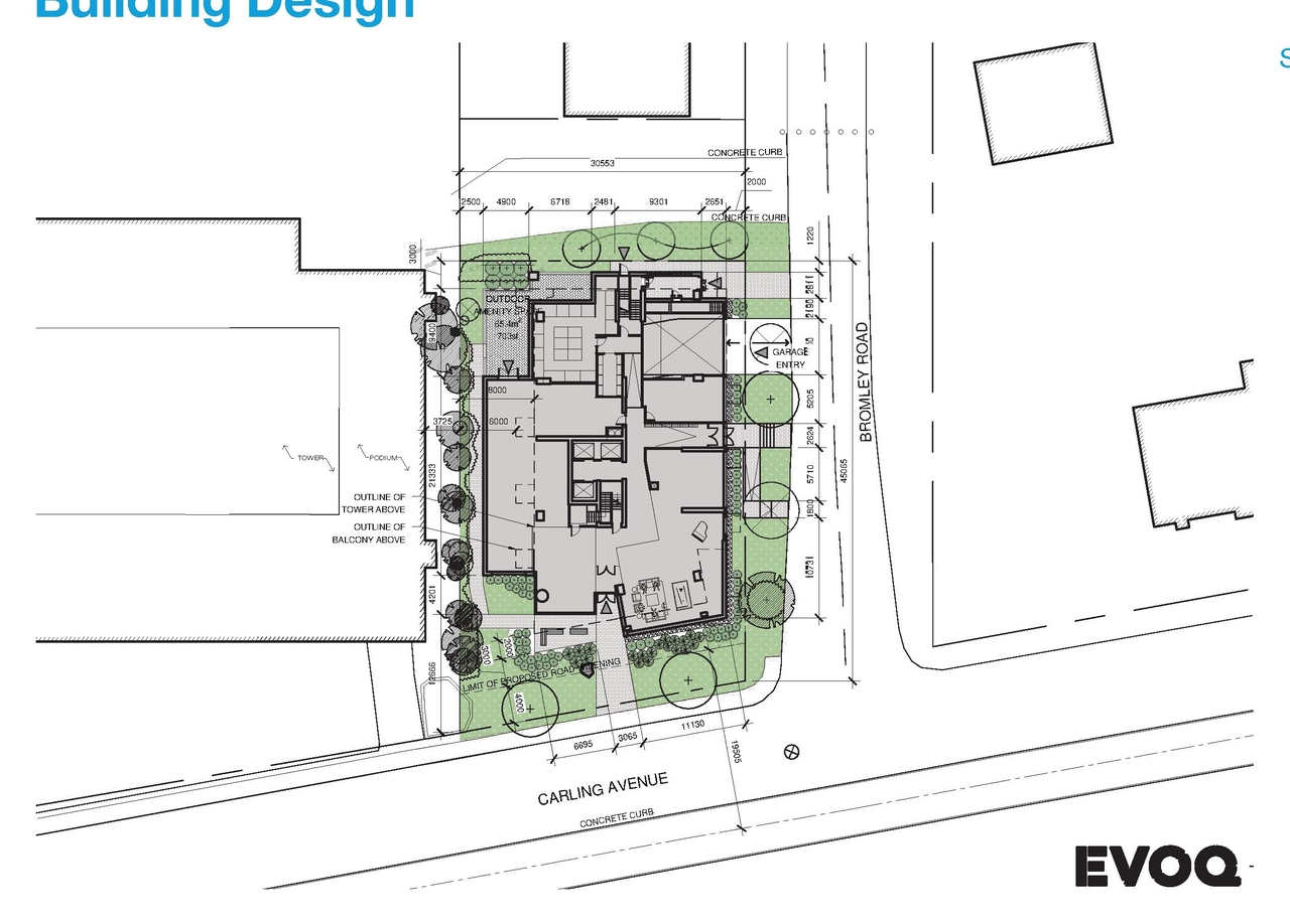 Construction site plan for project from page 12 of the file '07-03-20- Applicant UDRP Presentation- D07-12-20-044'