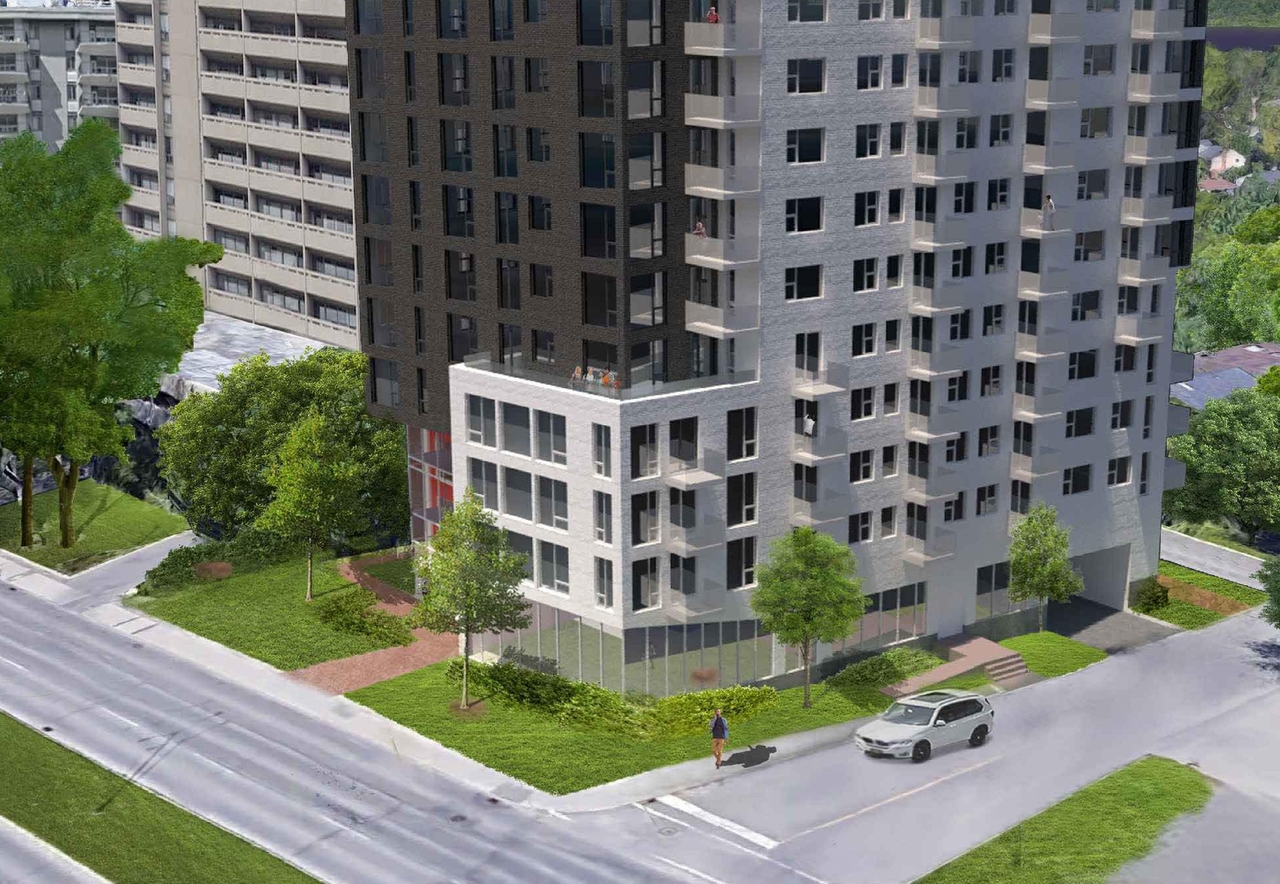 Rendering of building from page 15 of the file '07-03-20- Applicant UDRP Presentation- D07-12-20-044'