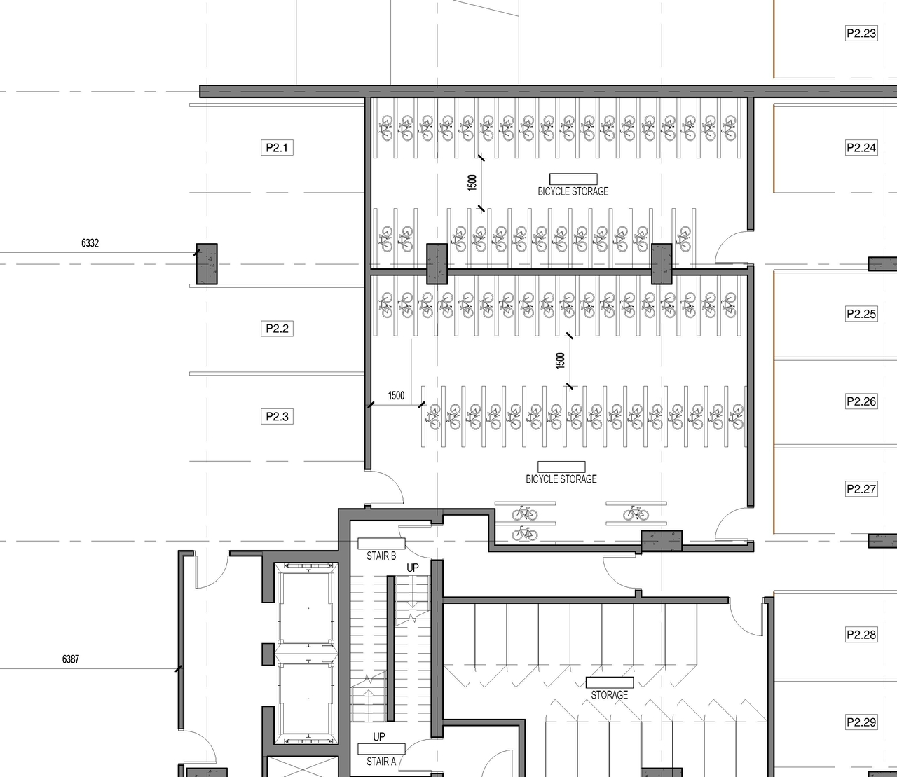 Construction site plan for project from page 1 of the file '2020-05-20 - Floor Plans and Elevations - D07-12-20-0063'