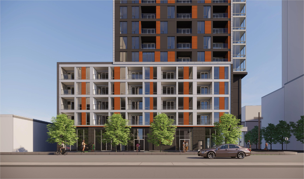 Rendering of building from page 1 of the file '2022-01-17 - Renders - D07-12-20-0063'