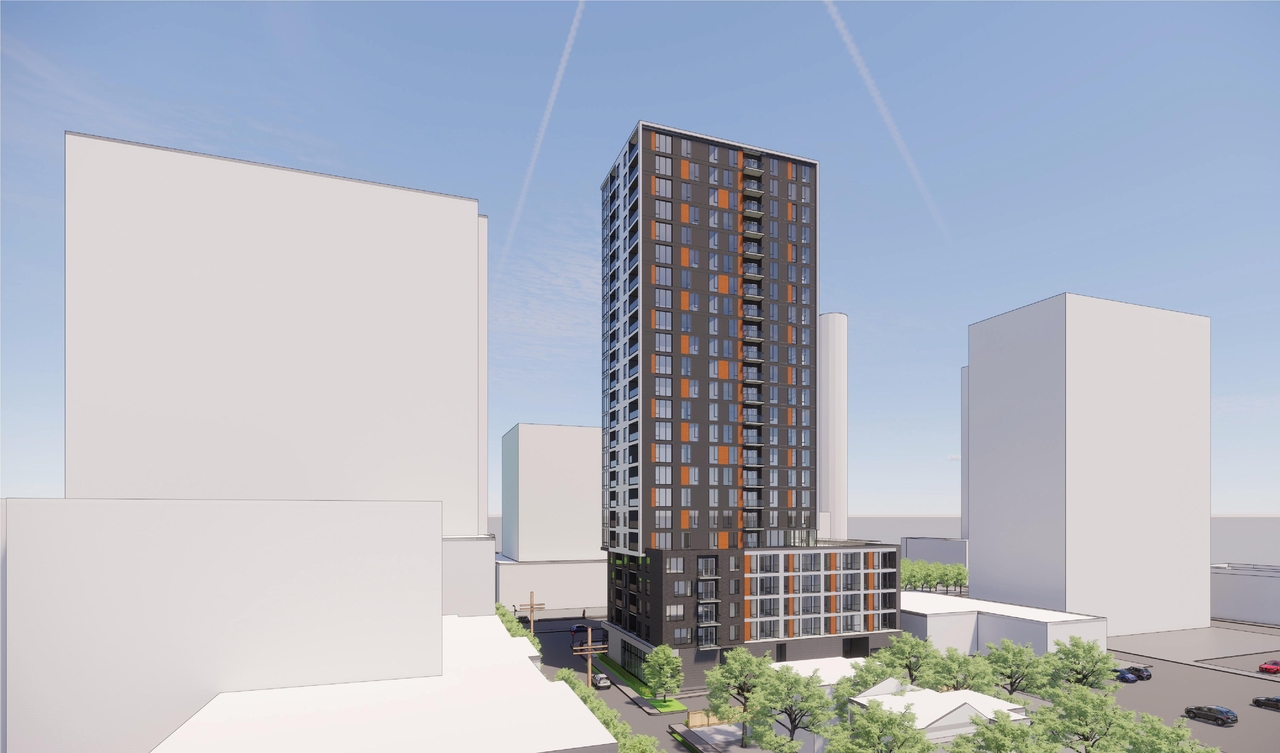 Rendering of building from page 2 of the file '2022-01-17 - Renders - D07-12-20-0063'