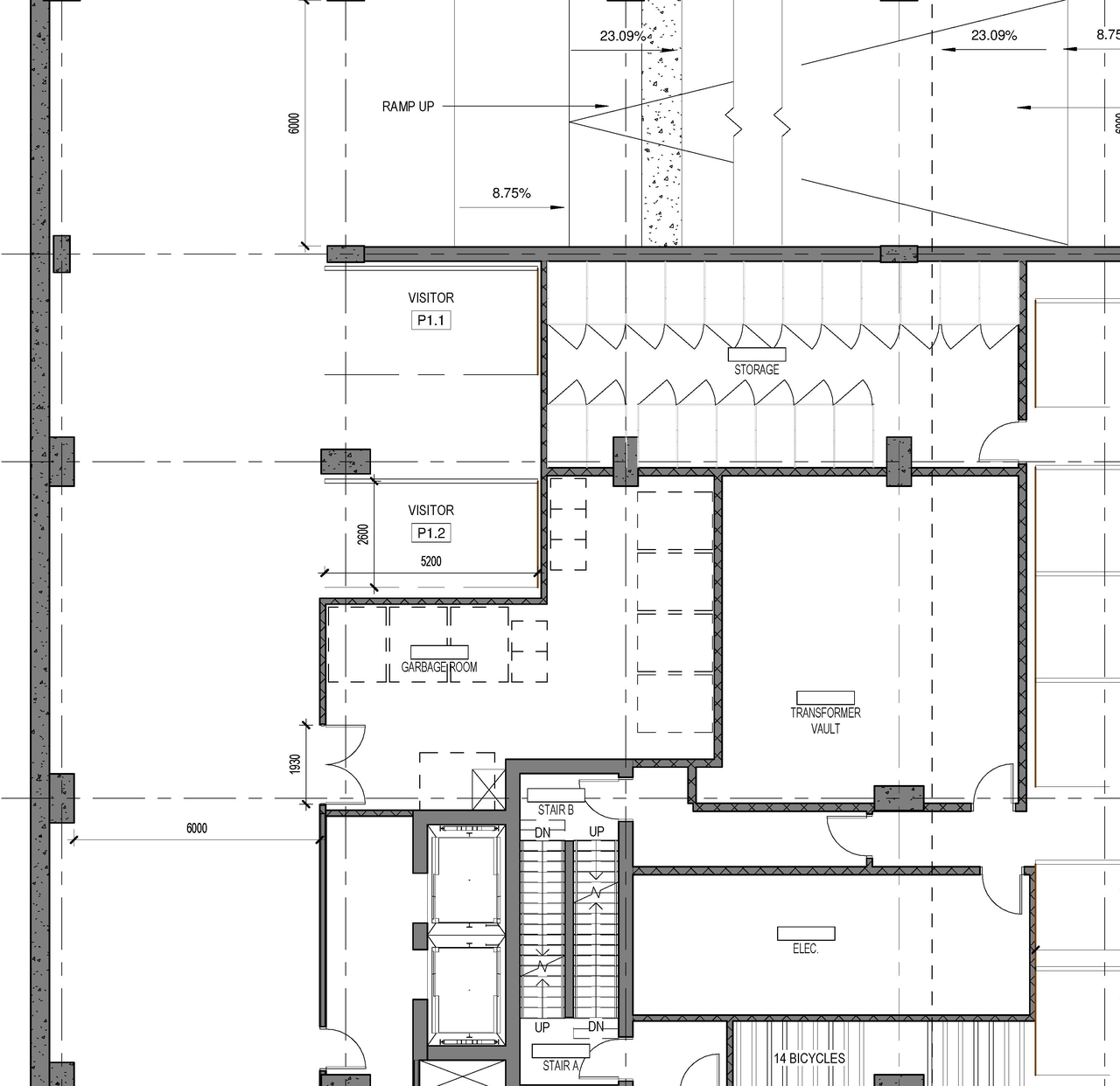 Construction site plan for project from page 2 of the file '2022-01-17 - Floor Plans - Elevations - D07-12-20-0063'
