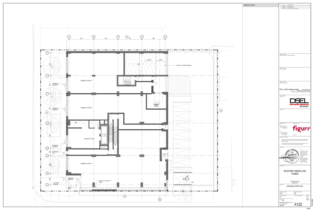 Floor plan for project from page 3 of the file '2022-01-17 - Floor Plans - Elevations - D07-12-20-0063'