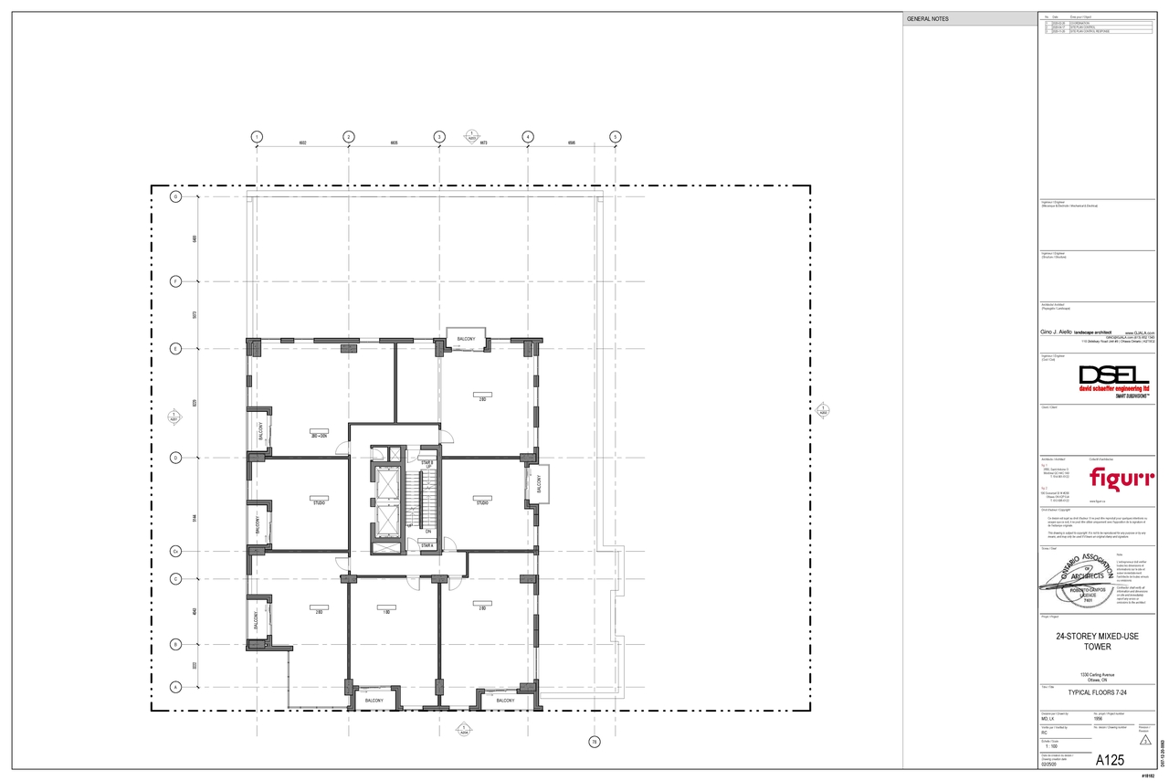 Floor plan for project from page 6 of the file '2022-01-17 - Floor Plans - Elevations - D07-12-20-0063'