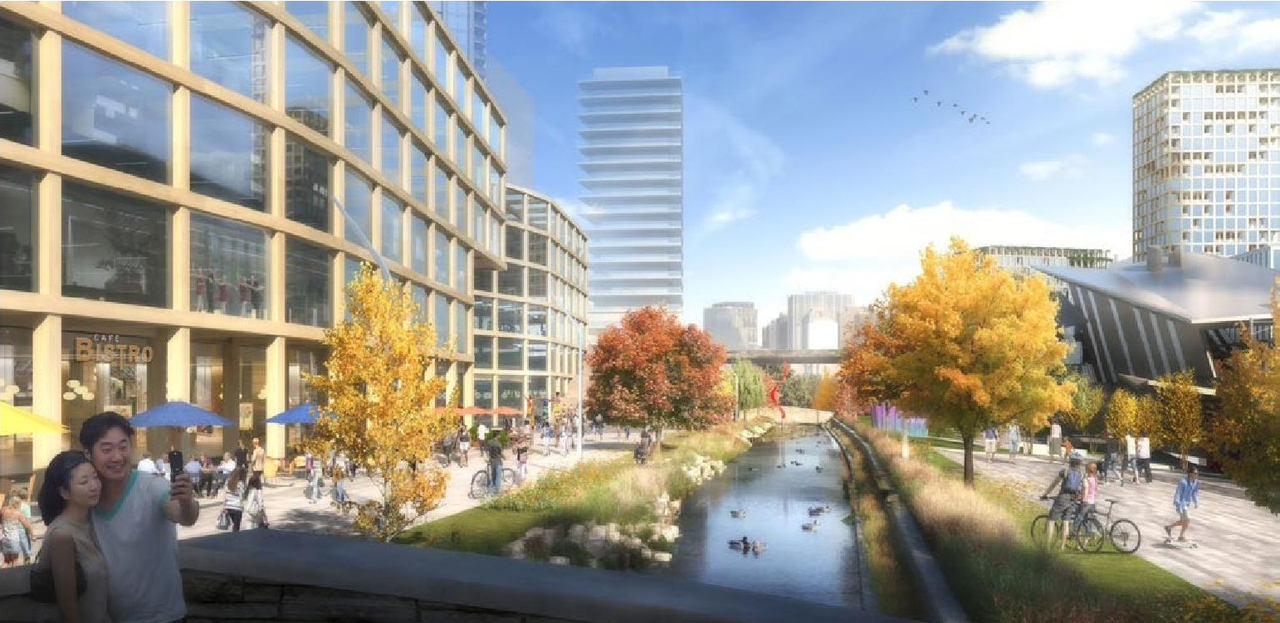 Rendering of building from page 11 of the file '2020-06-04 - Design Brief - D07-12-20-0074'