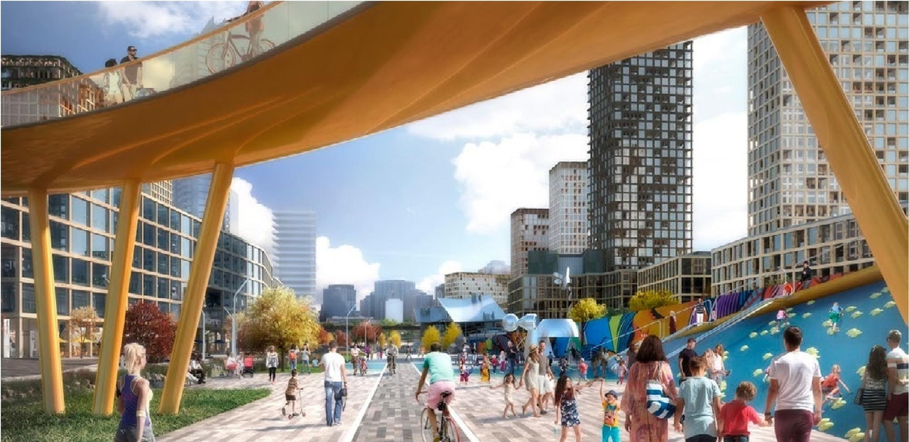 Rendering of building from page 11 of the file '2020-06-04 - Design Brief - D07-12-20-0074'