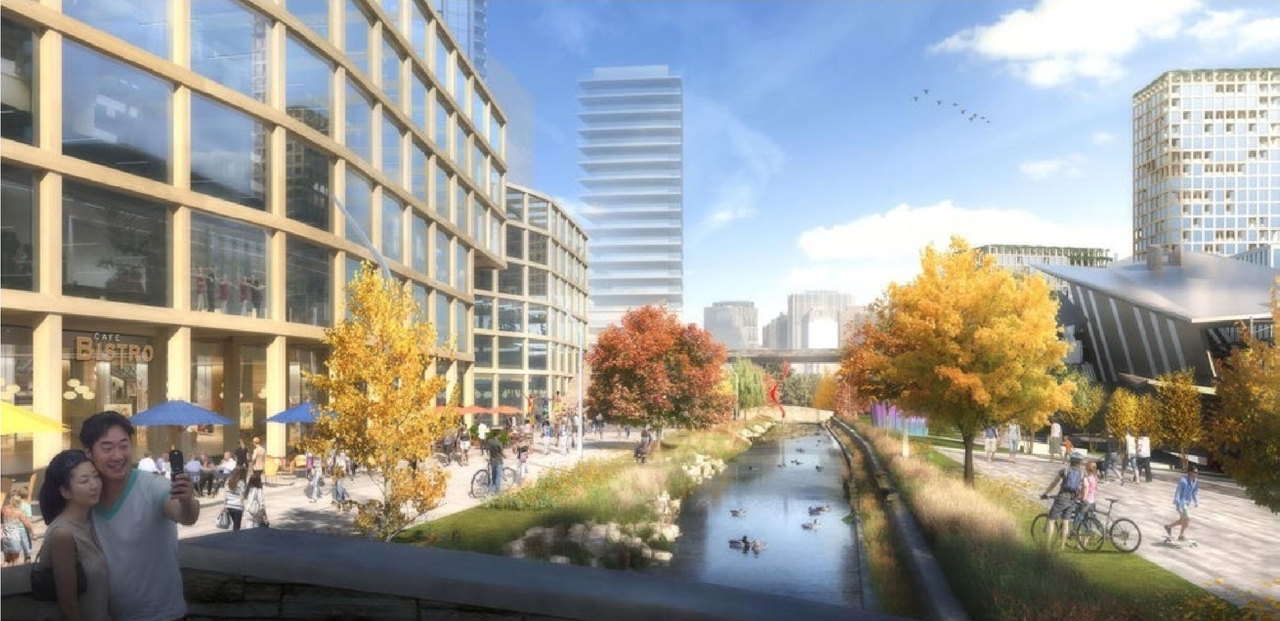 Rendering of building from page 11 of the file '2020-06-04 - Design Brief - D07-12-20-0074'