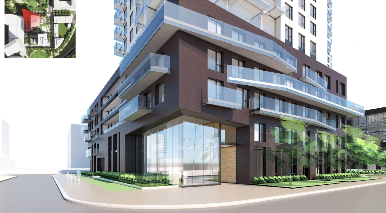 Rendering of building from page 16 of the file '2020-06-04 - Design Brief - D07-12-20-0074'