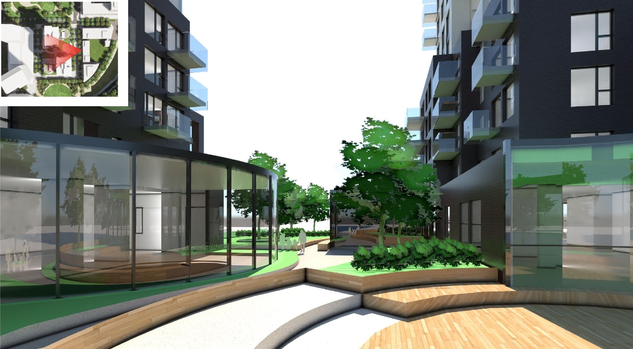 Rendering of building from page 17 of the file '2020-06-04 - Design Brief - D07-12-20-0074'