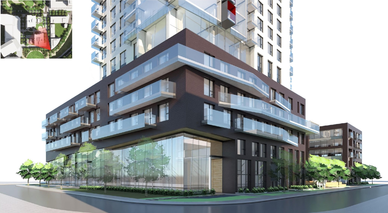 Rendering of building from page 19 of the file '2020-06-04 - Design Brief - D07-12-20-0074'